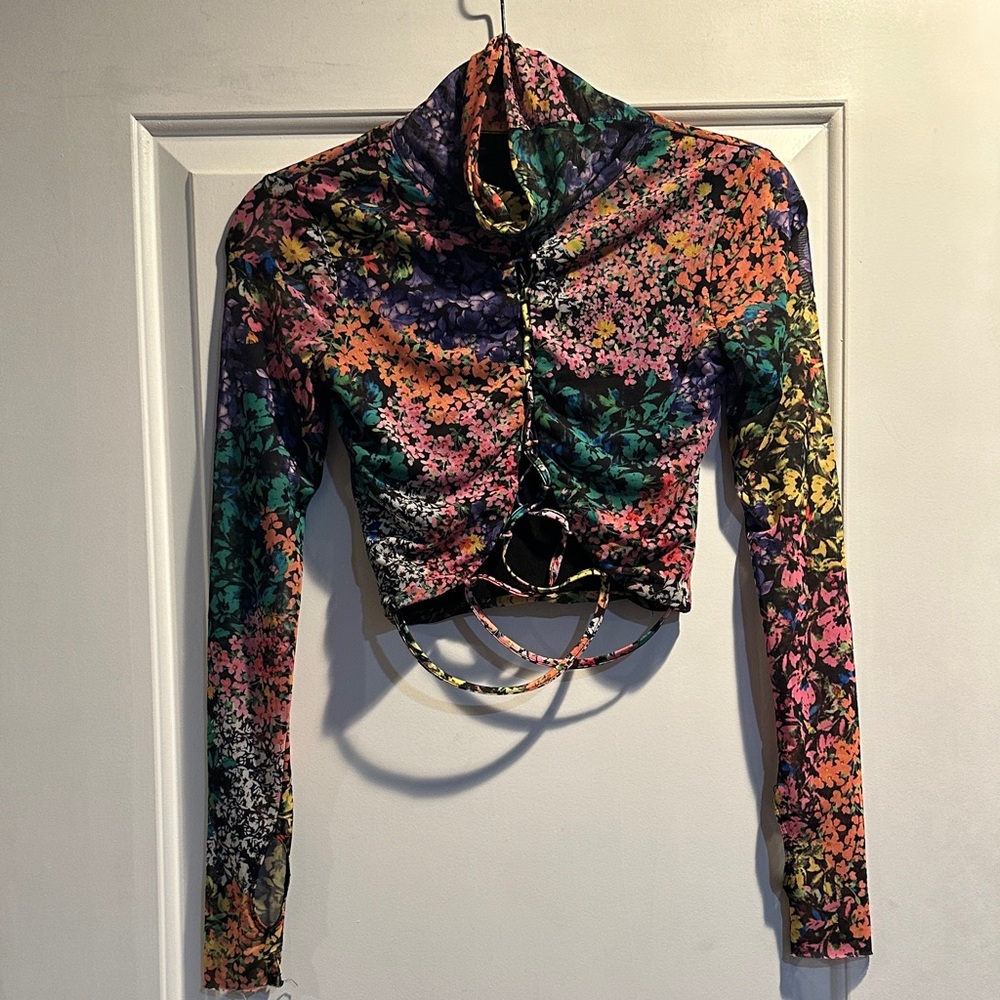 Floral Multicolor Women's Top
